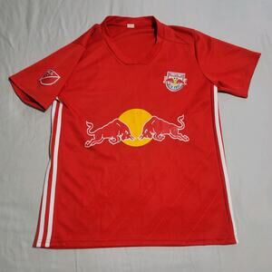 New York Red Bulls MLS Soccer Jersey Red Size Small #15 Adidas